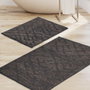 Mijölnir Juego de alfombrillas de baño de algodón, Gris